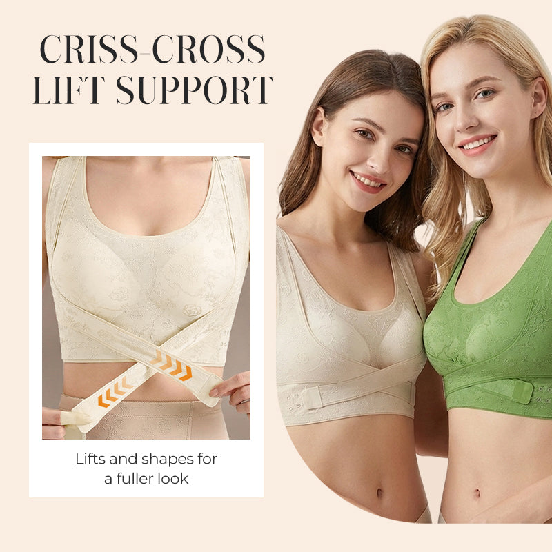 💃🏻✨ Criss-Cross Lift & Sculpt Comfort Bra – JETZT 1+1 GRATIS! ✨🤍 Formschön & stabil für natürliche Eleganz, mit atmungsaktivem, nachhaltigem Material – doppelt genießen!