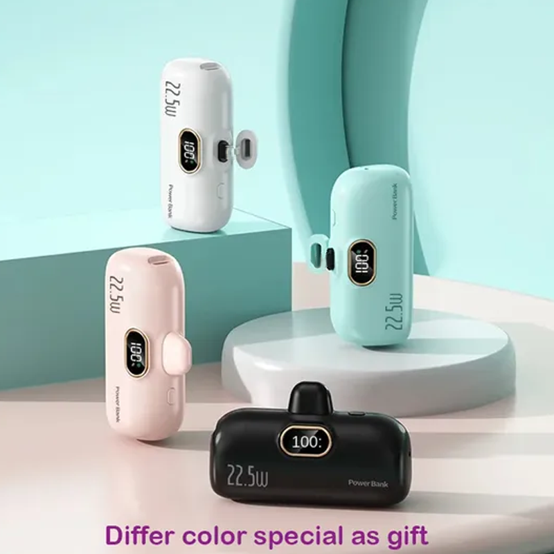 🔋✨【5000mAh Mini-Powerbank】Perfekter Strom-Begleiter für unterwegs mit Schnellladung! Leicht ⚡ langlebig ✅ passt in jede Tasche.