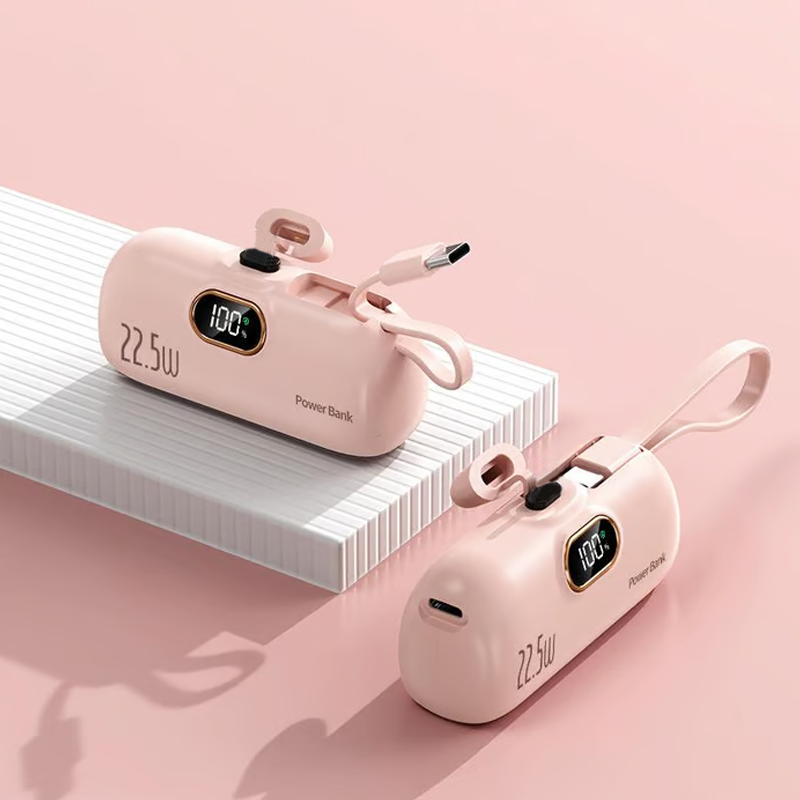 🔋✨【5000mAh Mini-Powerbank】Perfekter Strom-Begleiter für unterwegs mit Schnellladung! Leicht ⚡ langlebig ✅ passt in jede Tasche.