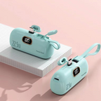 🔋✨【5000mAh Mini-Powerbank】Perfekter Strom-Begleiter für unterwegs mit Schnellladung! Leicht ⚡ langlebig ✅ passt in jede Tasche.