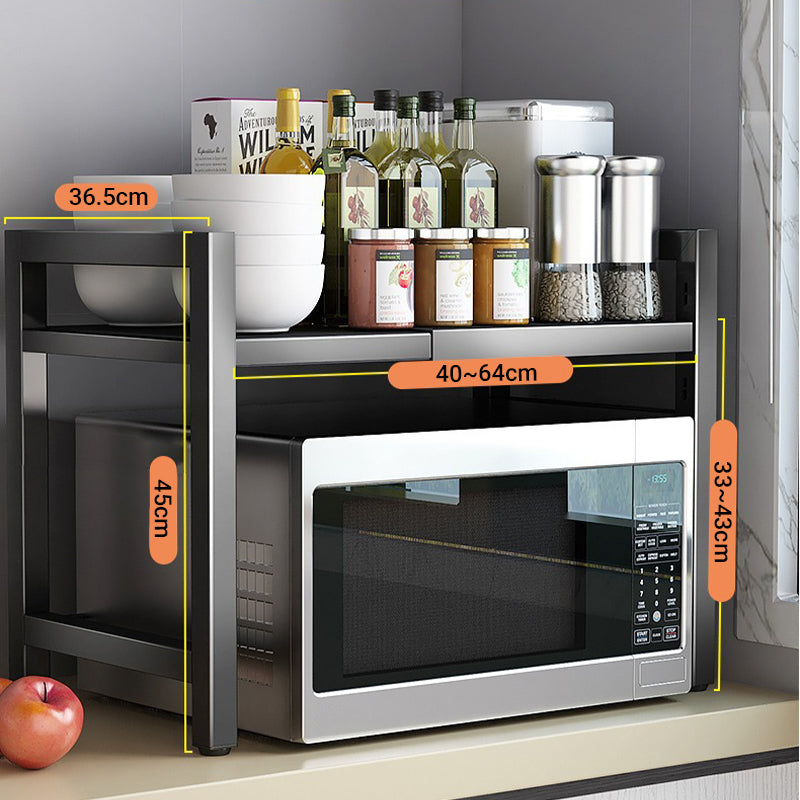 🔧✨ Verstellbares Küchenregal mit Haken & erweiterbarem Design ✨🗃️ – Hohe Tragkraft, platzsparend und sicher für Deine Küche!