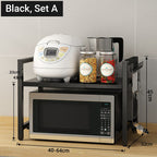 🔧✨ Verstellbares Küchenregal mit Haken & erweiterbarem Design ✨🗃️ – Hohe Tragkraft, platzsparend und sicher für Deine Küche!