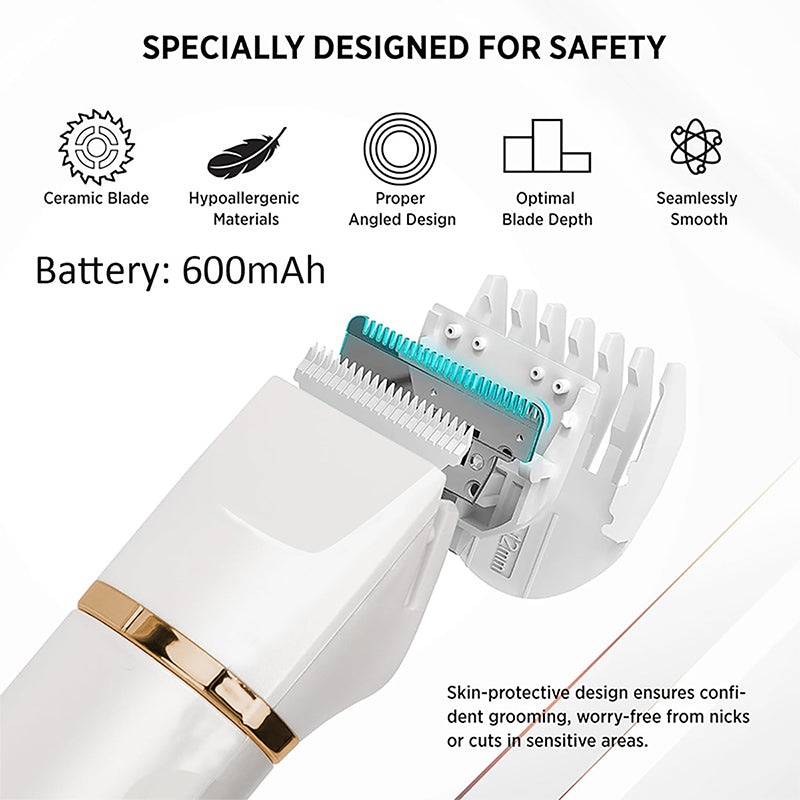 ✂️⚡ Rasierer 3-in-1 Elektrischer Körperhaartrimmer | 🛁✨ Kabellos & Wasserdicht für Intimbereich & Tägliche Pflege | Präzision & Langlebigkeit Made for Germany