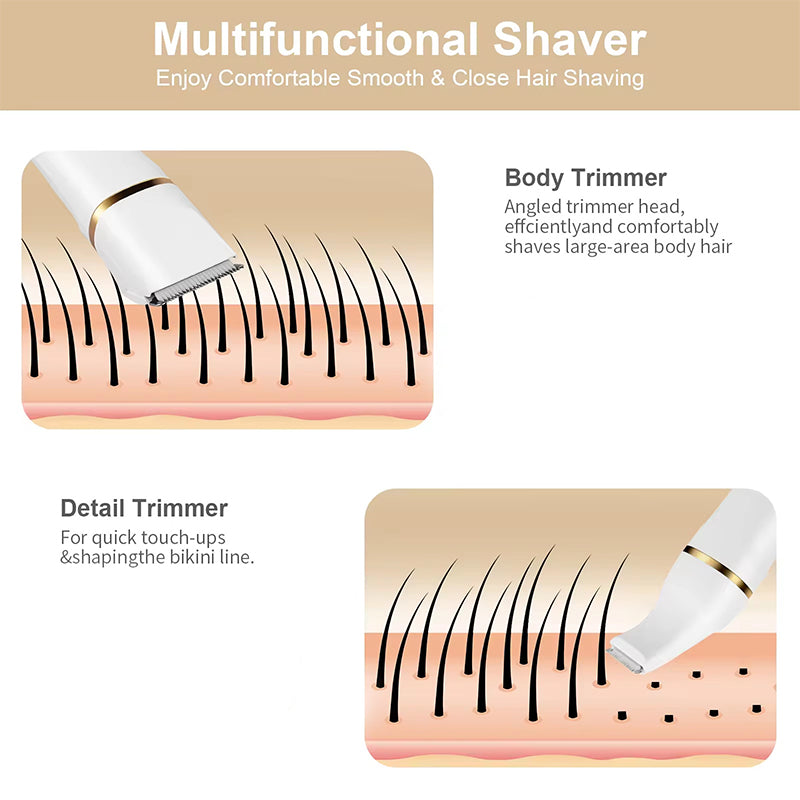 ✂️⚡ Rasierer 3-in-1 Elektrischer Körperhaartrimmer | 🛁✨ Kabellos & Wasserdicht für Intimbereich & Tägliche Pflege | Präzision & Langlebigkeit Made for Germany