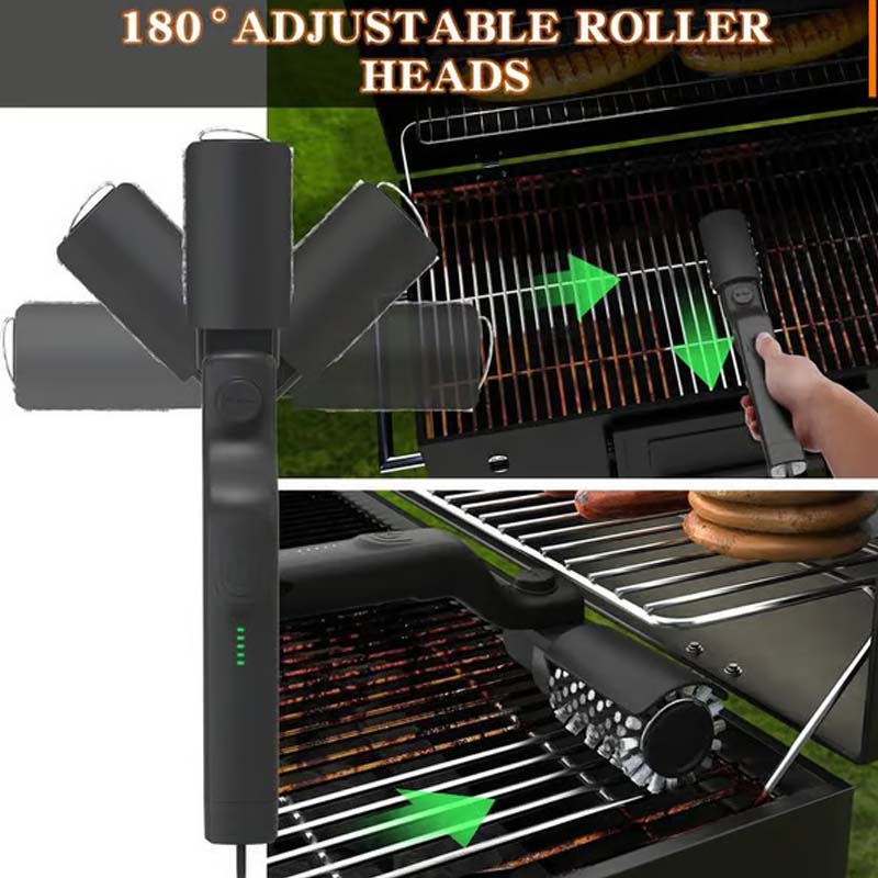 🔥⚡ Elektrischer Grillbürstenreiniger Kabellos: 50% RABATT! 💎💪 Tiefenreinigung mit Schnellwechsel-Bürste, 2600mAh Akku für langes Grillen