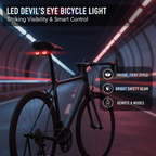 👿💡 Devil‘s Eye LED-Fahrradlicht – Personalisiert. Sicher. Einzigartig👁️🔧 6 Modi & Bildanzeige in robuster Qualität – jetzt zum Top-Preis!