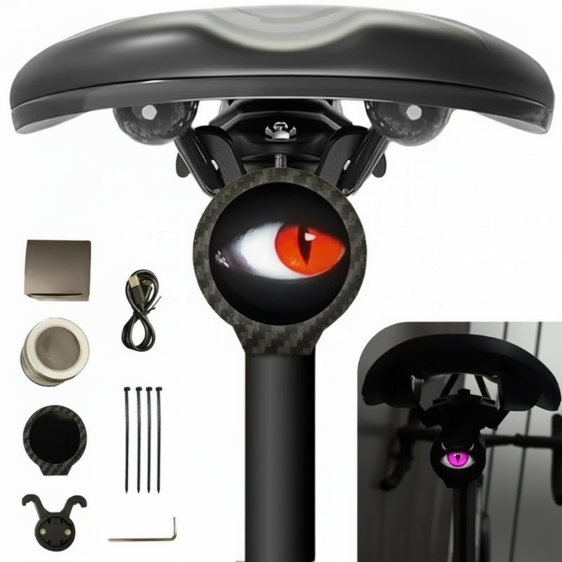👿💡 Devil‘s Eye LED-Fahrradlicht – Personalisiert. Sicher. Einzigartig👁️🔧 6 Modi & Bildanzeige in robuster Qualität – jetzt zum Top-Preis!