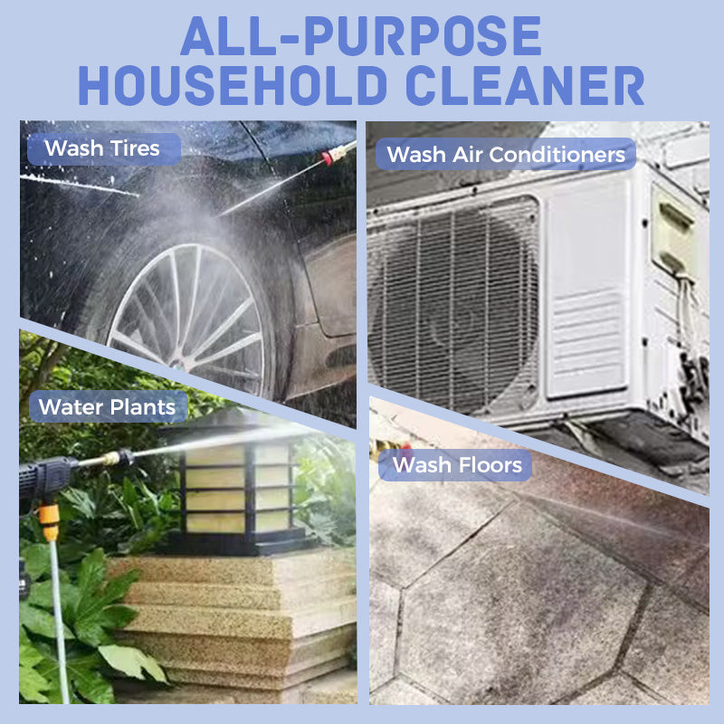 💦🚗 45bar Akku-Hochdruckreiniger mit 2x3000mAh für Autopflege und Bewässerung 🔋🌿 – 50% Rabatt, langlebig, flexibler 5m Schlauch!