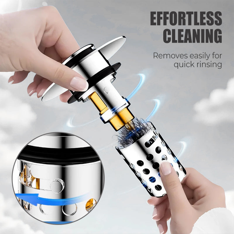 🚰🔧 Nie mehr verstopft! Der langlebige Universal-Pop-up-Abflussfilter – rostfrei & einfach zu reinigen. Perfekt für jedes Spülbecken! 🌟♻️