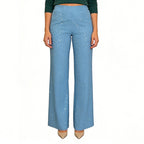 🌟✨ Glitzernde Hose mit hohem Bund – Gerades Bein für perfekte Passform & nachhaltigen Stil! 💫👖 Alltagseleganz mit bewusstem Design.