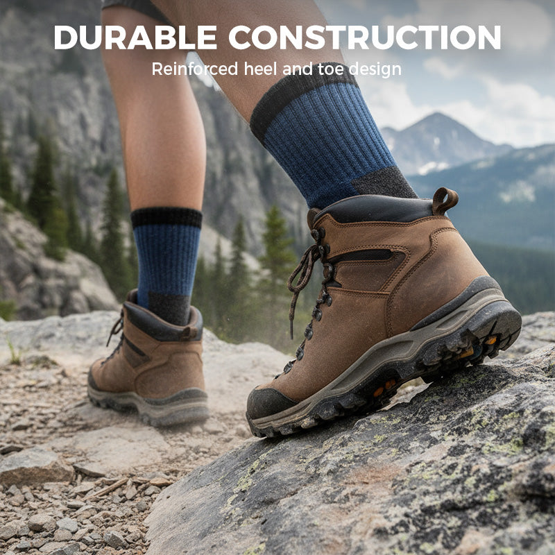 🧦🚶‍♂️【1 kaufen 2 gratis dazu】 Klimaregulierende Premium-Wandersocken – extrem robust für Bergtouren & Eco-Alltag ❄️👣 Atmungsaktiv, langlebig, unisex. Für Wanderer, die auf Qualität und nachhaltigen Komfort setzen.