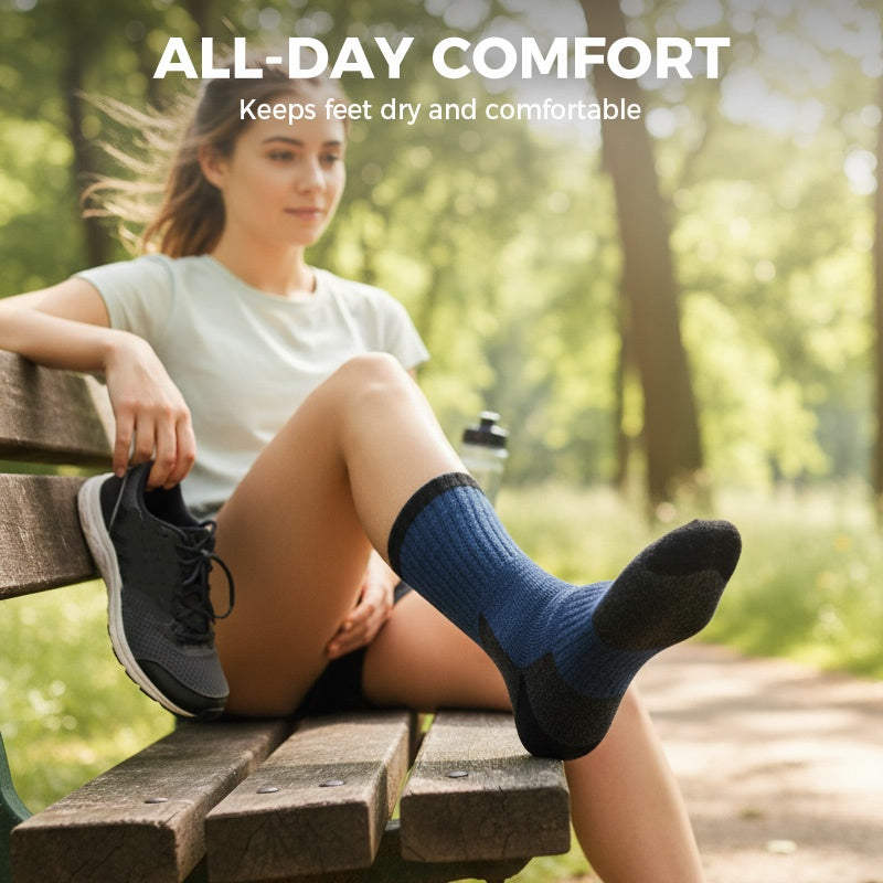 🧦🚶‍♂️【1 kaufen 2 gratis dazu】 Klimaregulierende Premium-Wandersocken – extrem robust für Bergtouren & Eco-Alltag ❄️👣 Atmungsaktiv, langlebig, unisex. Für Wanderer, die auf Qualität und nachhaltigen Komfort setzen.