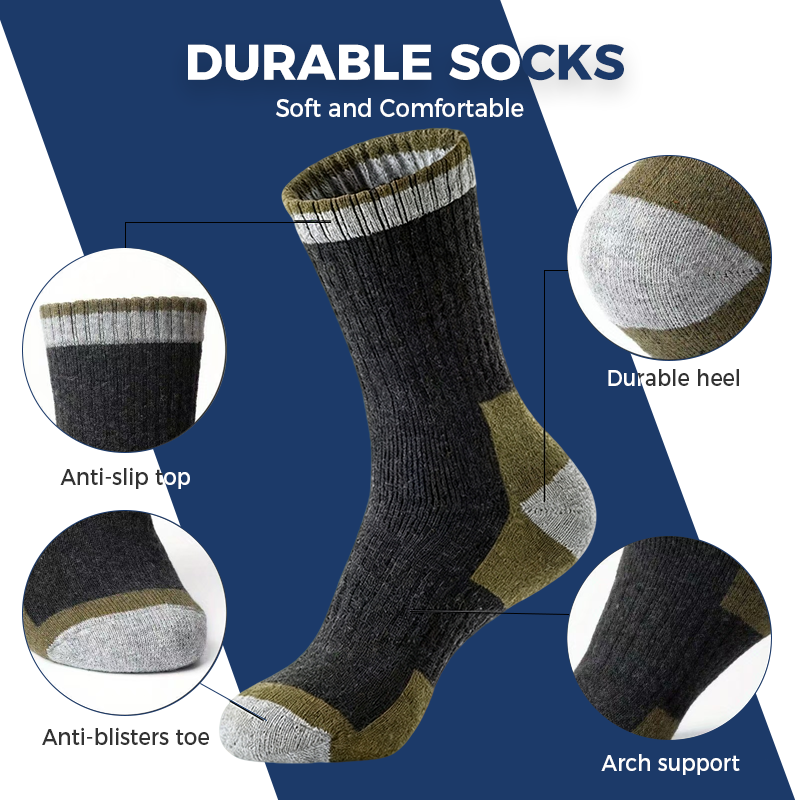 🧦🚶‍♂️【1 kaufen 2 gratis dazu】 Klimaregulierende Premium-Wandersocken – extrem robust für Bergtouren & Eco-Alltag ❄️👣 Atmungsaktiv, langlebig, unisex. Für Wanderer, die auf Qualität und nachhaltigen Komfort setzen.