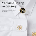 💎✨ Elegante Chic Rhinestone Blumen Manschettenknöpfe & Brosche – Vielseitiger Schmuck für jeden Anlass ✨🌼 Perfekte Kombination aus Glamour und Funktionalität, langlebig & nachhaltig.