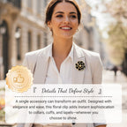 💎✨ Elegante Chic Rhinestone Blumen Manschettenknöpfe & Brosche – Vielseitiger Schmuck für jeden Anlass ✨🌼 Perfekte Kombination aus Glamour und Funktionalität, langlebig & nachhaltig.