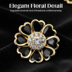 💎✨ Elegante Chic Rhinestone Blumen Manschettenknöpfe & Brosche – Vielseitiger Schmuck für jeden Anlass ✨🌼 Perfekte Kombination aus Glamour und Funktionalität, langlebig & nachhaltig.