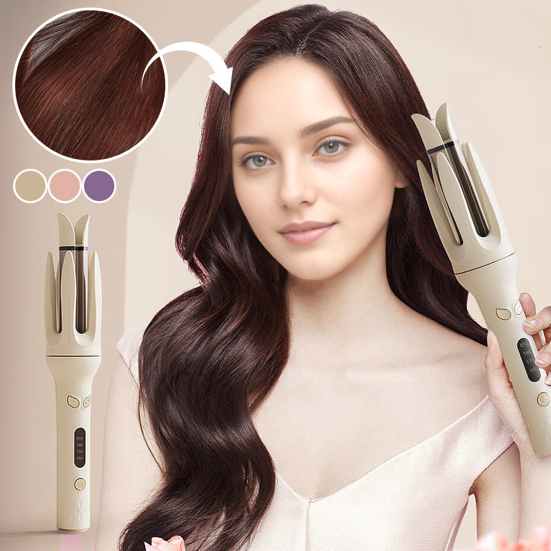 💇‍♀️✨ Automatischer Lockenstab – 4 Temperaturstufen, 60 s Schnellaufheizen für haltbare Locken & Volumen den ganzen Tag 💫📦