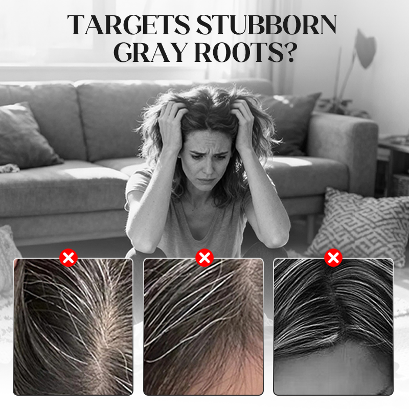 💇‍♀️🌿 Sofortige Grau-Abdeckung & Pflanzenpflege – Leichter Farbkamm für natürliches Ergebnis in 10 Minuten! ✨📦