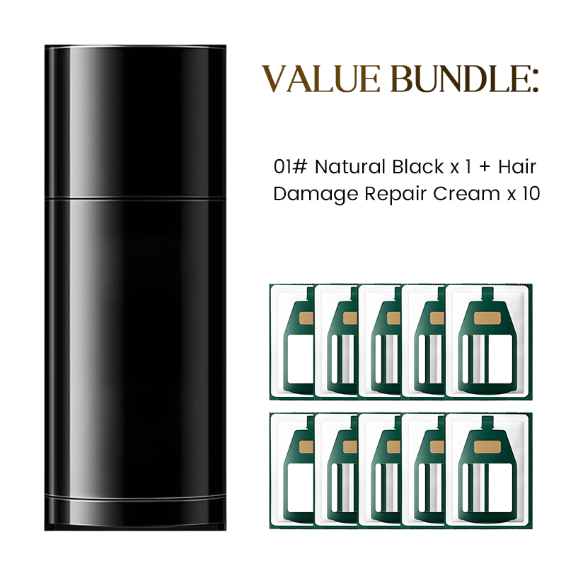 💇‍♀️🌿 Sofortige Grau-Abdeckung & Pflanzenpflege – Leichter Farbkamm für natürliches Ergebnis in 10 Minuten! ✨📦