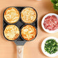 🍳🥚 Vier-Loch Eierpfanne – Perfektes Omelett & Frühstück in nur 5 Minuten! 🕒🍽️ Antihaft, spülmaschinengeeignet & aus nachhaltiger Beschichtung. Endlich gleichmäßige Eier, ganz ohne Anbrennen.