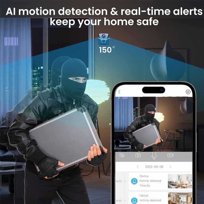 📹🔍 Mini Magnet-Überwachungskamera – kabellos & einfach montiert! 🏠 24/7 Sicherheit mit Live-Stream & Nachtsicht. ⚡ Praktisch für Haus, Büro, Werkstatt.