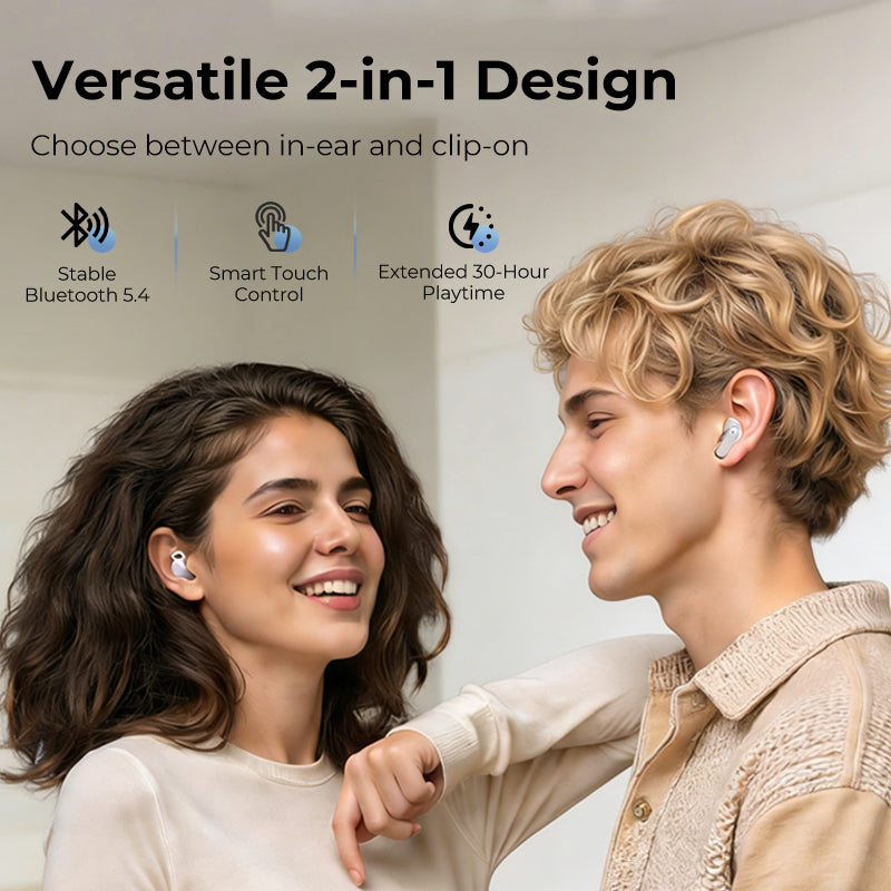 🎧✨ 2-in-1 Bluetooth Kopfhörer – Klipp-Ohr & In-Ear in einem! 👂🔒 Extrem stabiler Halt, flexibel für Sport & Alltag. Deutscher Qualitätsanspruch & nachhaltiges Design. 🎯