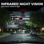 🚗💡 3-Kanal-Fahrkamera: Kabellose 1080P HD mit Infrarot-Nachtsicht & 24h Parküberwachung – Volle Kontrolle, Tag und Nacht! 📹🛡️