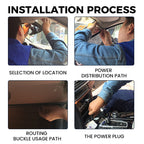 🚗💡 3-Kanal-Fahrkamera: Kabellose 1080P HD mit Infrarot-Nachtsicht & 24h Parküberwachung – Volle Kontrolle, Tag und Nacht! 📹🛡️