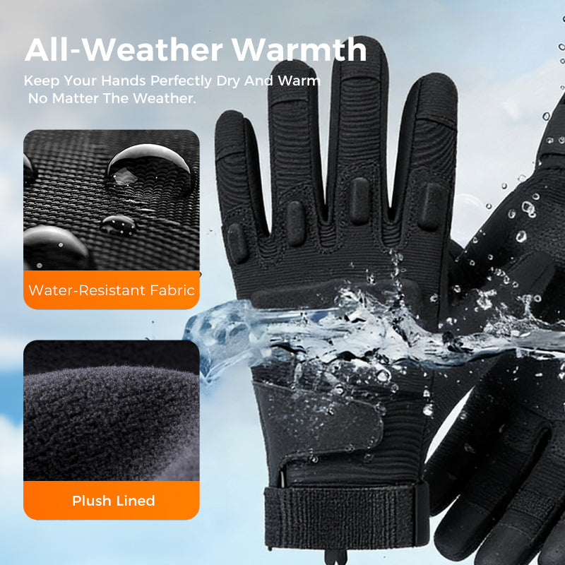 🎯🧤【Touchscreen-Griff & Allwetter-Halt】Bleiben Sie aktiv – mit unseren taktischen Allwetter-Handschuhen für maximale Kontrolle und warme Hände! 🔥🛡️