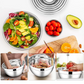 🔪🥣 Edelstahl-Schüsseln Set 6-teilig + 3 Raspelaufsätze 🧀🥕 50% Rabatt Spezialangebot – Vielseitige Küchenhelfer zum Zerkleinern, Mixen & Aufbewahren – Platzsparend & langlebig für den täglichen Gebrauch