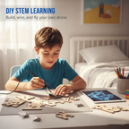 ✈️🚁 50% RABATT! DIY-Holz-Drohnen-Bausatz für Kinder – Höhenstabilisierung, stabile Fernsteuerung & extra Sicherheit! 🎁✨