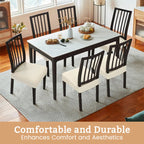 🪑✨ Langlebiger & wasserfester Stuhlbezug mit Rautenmuster – Perfekt für 🏠💼 Haushalt, Hotel und Restaurant – Strapazierfähiger Jacquard-Stoff mit stylischem Design