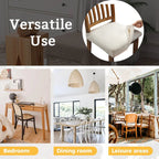 🪑✨ Langlebiger & wasserfester Stuhlbezug mit Rautenmuster – Perfekt für 🏠💼 Haushalt, Hotel und Restaurant – Strapazierfähiger Jacquard-Stoff mit stylischem Design