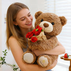 🌹🐻【40% Rabatt】Edler Rosenstrauß mit Tierbär – Nachhaltiges Geschenk voller Liebe & Charme 🎁💝 Perfekt für besondere Momente – hochwertig, langlebig & emotionsvoll!