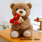 🌹🐻【40% Rabatt】Edler Rosenstrauß mit Tierbär – Nachhaltiges Geschenk voller Liebe & Charme 🎁💝 Perfekt für besondere Momente – hochwertig, langlebig & emotionsvoll!