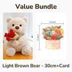 🌹🐻【40% Rabatt】Edler Rosenstrauß mit Tierbär – Nachhaltiges Geschenk voller Liebe & Charme 🎁💝 Perfekt für besondere Momente – hochwertig, langlebig & emotionsvoll!