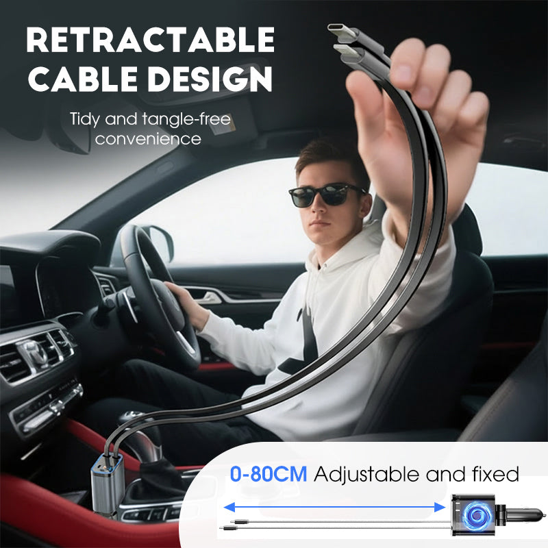 ✨Auto-Oplader mit Sternenlichtprojektor – 90W Superschnelles Laden &amp; Magische Atmosphäre im Auto! 🔌✨