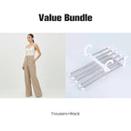 🌟👖 Formschöne Damenhose mit hoher Taille – knitterfrei & nachhaltig für Büro und Alltag 🌿✨