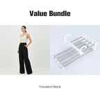 🌟👖 Formschöne Damenhose mit hoher Taille – knitterfrei & nachhaltig für Büro und Alltag 🌿✨