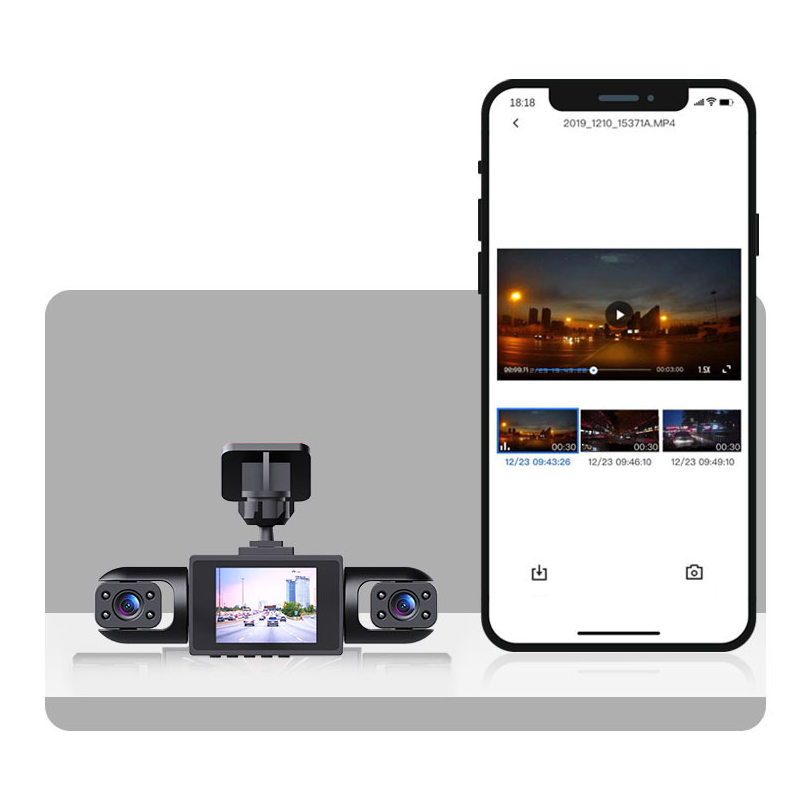 📹🚗 Rundum-Aufnahme & Nachtsicht: 4K 360° Auto-Dashcam mit Loop-Aufnahme für Rundumschutz – Praktisch, langlebig, sofort einsatzbereit.