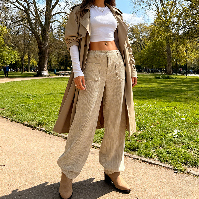 👖✨ Flash Sale: Nur noch 3 Stunden! ⏰⏰ Damen-Freizeithose mit lockerem Schnitt & hohem Bund – Komfort, Stil und nachhaltige Qualität vereint. 🌿💚