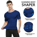 🧊❄️ Shaper Cooling T-Shirt für Herren – Ideal für Sport & heiße Tage 🥵💧 Atmungsaktives Kompressionsshirt mit formender Wirkung. Optimal für Training, Büro & Freizeit.