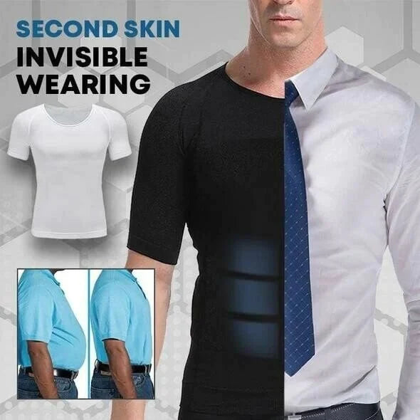 🧊❄️ Shaper Cooling T-Shirt für Herren – Ideal für Sport & heiße Tage 🥵💧 Atmungsaktives Kompressionsshirt mit formender Wirkung. Optimal für Training, Büro & Freizeit.