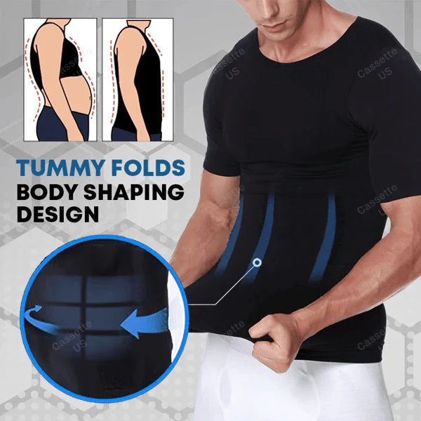 🧊❄️ Shaper Cooling T-Shirt für Herren – Ideal für Sport & heiße Tage 🥵💧 Atmungsaktives Kompressionsshirt mit formender Wirkung. Optimal für Training, Büro & Freizeit.