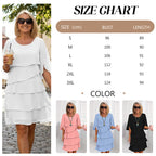💎💎 60% Rabatt auf Rüschenkleid in Mehrlagen: knitterarm & vielseitig 👗✨ Ideal für Büro, Party & Alltag