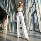 👖🌿 Hoch taillierte Damen-Hose für perfekten Komfort & elegante Silhouette ✨ 👖 Aus nachhaltiger Baumwolle – stilvolle Alltagstauglichkeit & langlebige Qualität.