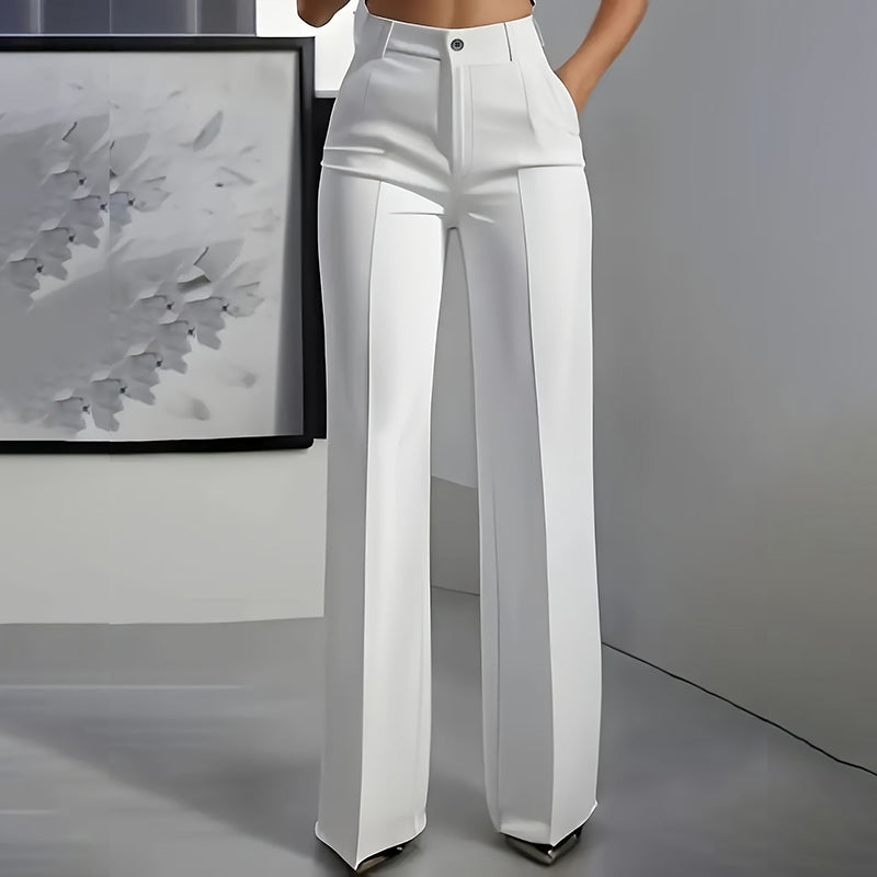 👖🌿 Hoch taillierte Damen-Hose für perfekten Komfort & elegante Silhouette ✨ 👖 Aus nachhaltiger Baumwolle – stilvolle Alltagstauglichkeit & langlebige Qualität.