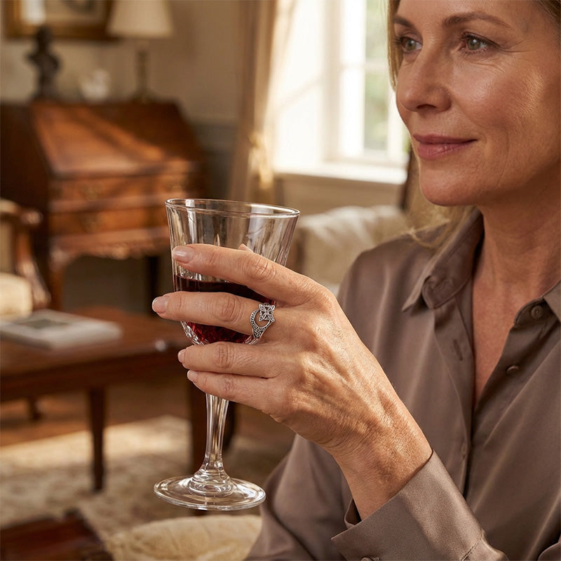 💝✨ S925 Sterling Silver Echter Keltischer Knoten Ring – Verstellbar & zeitlos ♾️💎 für besondere Alltagsmomente.