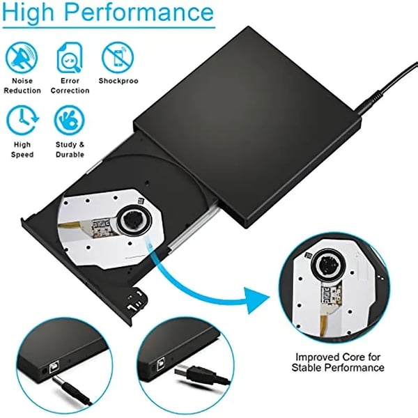 💿📀 Externer DVD-Brenner für Laptops ohne Laufwerk – Jetzt Daten sichern & Medien genießen! 🚀✨ Praktisch, langlebig & sofort einsatzbereit. Deine mobile Lösung!