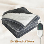 🔥⚡ Multifunktionale Heizdecke: 6 Hitzestufen & Timer ❄️💧 Ultraweicher Plüsch, sekundenschnelle Erwärmung. Überhitzungsschutz & maschinenwaschbar für sichere, gemütliche Wärme.